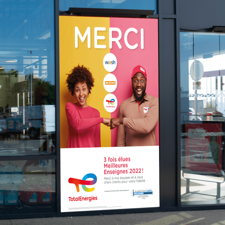 Affiche grand format Meilleure Enseigne TotalEnergies